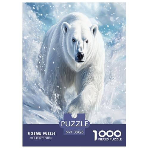 Eisbär Puzzle 1000 Teile Schwer Puzzle Spielzeug Lernspiel Impossible Herausforderungsspielzeug Für Erwachsene Und Kinder Ab 14 Jahren 38x26cm/1000pcs Eisbär Puzzle 1000 Teile Schwer Puzzle Spielzeug Lernspiel Impossible Herausforderungsspielzeug Für Erwachsene Und Kinder Ab 14 Jahren 38x26cm/1000pcs von CXKSOEACN