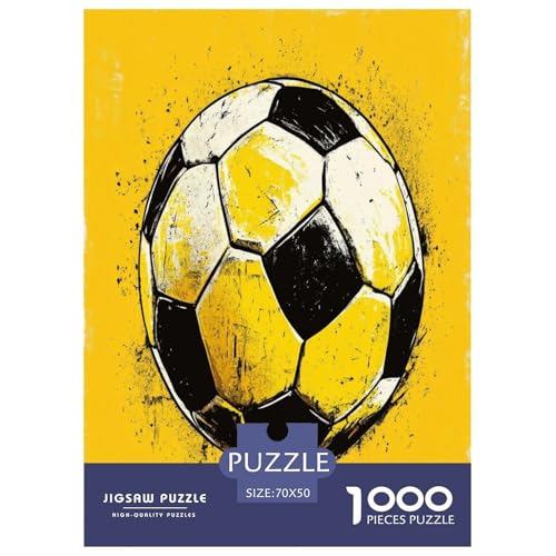 Fußball Puzzle 1000 Teile Schwer Puzzle Spielzeug Lernspiel Impossible Herausforderungsspielzeug Für Erwachsene Und Kinder Ab 14 Jahren 70x50cm/1000pcs von CXKSOEACN