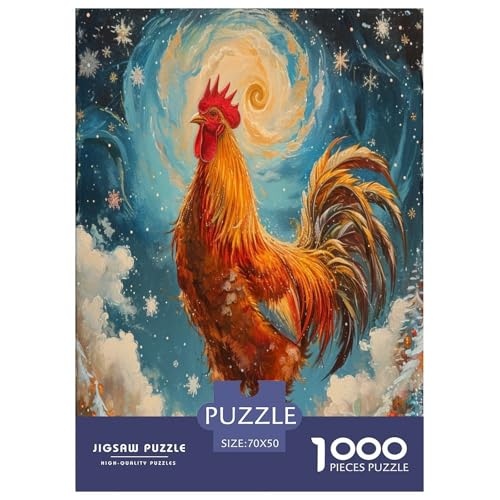 Hahne Puzzle 1000 Teile Schwer Puzzle Spielzeug Pädagogisches Spiel Impossible Herausforderungsspielzeug Für Erwachsene Kinder 70x50cm/1000pcs Hahne Puzzle 1000 Teile Schwer Puzzle Spielzeug Pädagogisches Spiel Impossible Herausforderungsspielzeug Für Erwachsene Kinder 70x50cm/1000pcs von CXKSOEACN