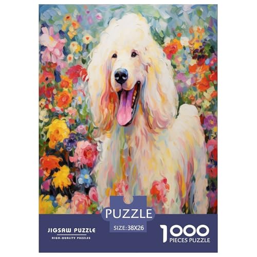 Ölmalerei Hund Puzzle 1000-teilige Schwer Puzzle Spielzeug Pädagogisches Spiel Impossible Herausforderungsspielzeug Für Erwachsene Kinder 38x26cm/1000pcs von CXKSOEACN