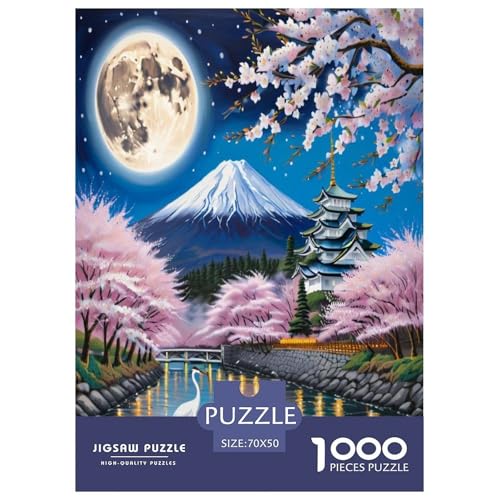 Pfirsichblüte Puzzle 1000-teilige Schwer Puzzle Spielzeug Pädagogisches Spiel Impossible Herausforderungsspielzeug Für Erwachsene Und Kinder in Bewährter 70x50cm/1000pcs von CXKSOEACN