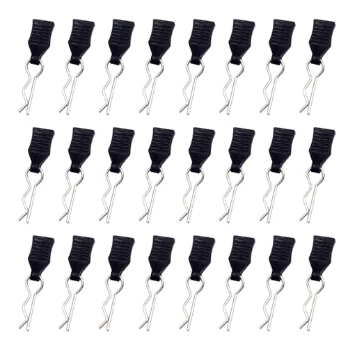 CXNXFD 24 Stücke RC Karosserie Clips,RC Körper Shell Pin,Deerc Ersatzteile mit Aufreißlaschen,für 1/18 1/16 Zubehör Ersatz von CXNXFD