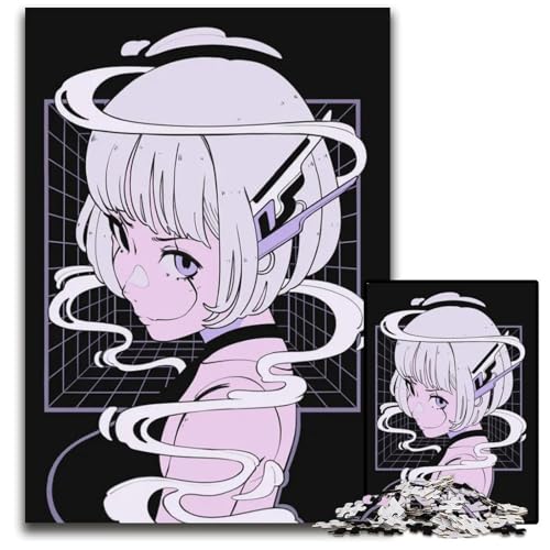 1000teiliges Puzzle Cybergirl anspruchsvolle Puzzles perfekt für Familienfeiern Geburtstage Feiertage 1000 Teile (38 x 26 cm) von CXUOSADIP