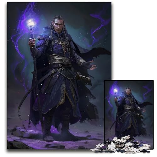 1000teiliges Puzzle Elf Mage anspruchsvolle Puzzles anspruchsvolle Denksportaufgabe für Teenager unterhaltsames Familienspiel interaktives Spiel 1000 Teile (75 x 50 cm) von CXUOSADIP