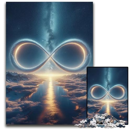 1000teiliges Puzzle InfiniPaperPuzzles für Erwachsene Geburtstagsgeschenkidee anspruchsvolles Denkspiel 1000 Teile (38 x 26 cm) von CXUOSADIP
