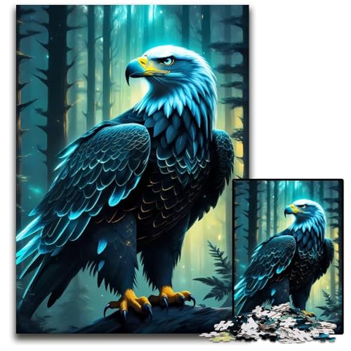 1000teiliges Puzzle Majestätischer Adler anspruchsvolle Puzzles anspruchsvolles Denkspiel für Teenager unterhaltsames Familienspiel interaktives Spiel 1000 Teile (75 x 50 cm) von CXUOSADIP