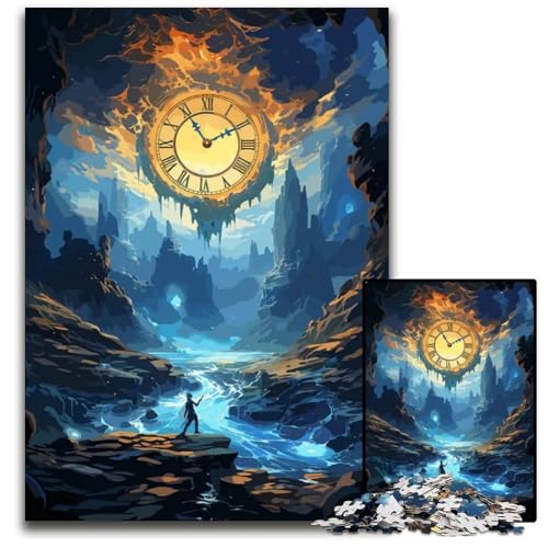 1000teiliges Puzzle Mysterious Time Fantasy anspruchsvolle Puzzles anspruchsvolles Denkspiel für Teenager unterhaltsames Familienspiel interaktives Spiel 1000 Teile (38 x 26 cm) von CXUOSADIP