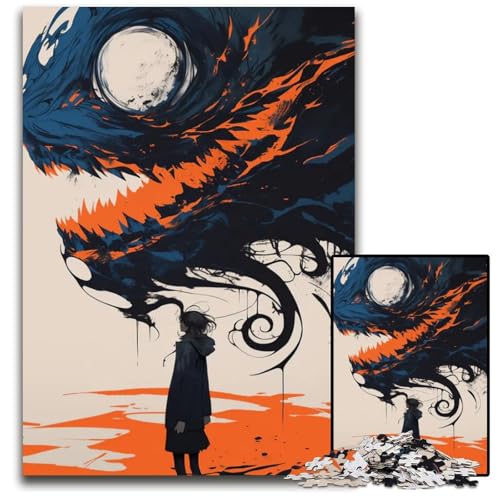 1000teiliges Puzzle für Erwachsene Abnormal Core Holzpuzzle interaktives Familienspiel Familienaktivitätsspiel 1000 Teile (38 x 26 cm) von CXUOSADIP