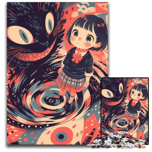 1000teiliges Puzzle für Erwachsene Abnormal Core Holzpuzzle interaktives Familienspiel Familienaktivitätsspiel 1000 Teile (75 x 50 cm) von CXUOSADIP