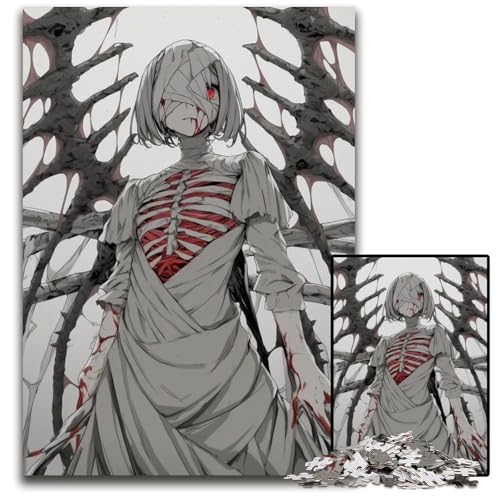1000teiliges Puzzle für Erwachsene Bloody Angel Holzpuzzle für Erwachsene kreatives Familienspiel Heimdekoration Teenager 1000 PCS (75 x 50 cm) von CXUOSADIP