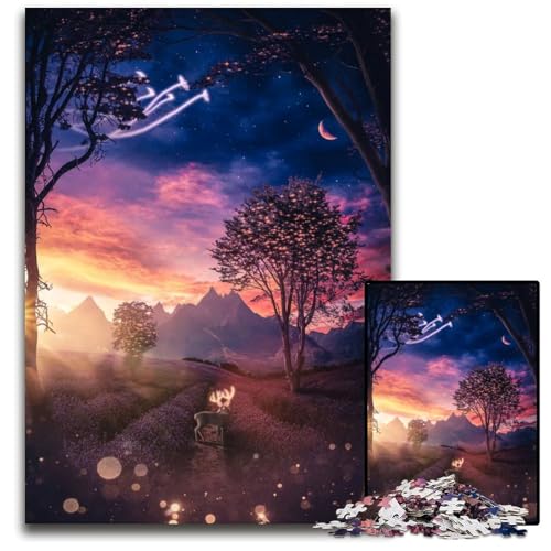 1000teiliges Puzzle für Erwachsene DiscoveryHolzpuzzle perfekte Dekoration für Zuhause oder das Büro 1000 Teile (75 x 50 cm) von CXUOSADIP