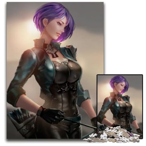 1000teiliges Puzzle für Erwachsene Fire Emblem Shamir Holzpuzzle für Erwachsene kreatives Familienspiel Heimdekoration Teenager 1000 PCS (38 x 26 cm) von CXUOSADIP