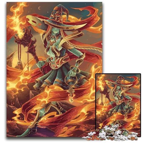 1000teiliges Puzzle für Erwachsene magischer Elf Holzpuzzle perfekte Dekoration für Zuhause oder das Büro 1000 Teile (75 x 50 cm) von CXUOSADIP