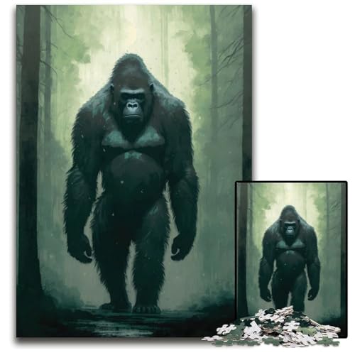 1000teiliges Puzzle im GorillaArtStil für Erwachsene Anspruchsvolles Denkspiel für Teenager Spaß für den Familienspieleabend 1000 Teile (75 x 50 cm) von CXUOSADIP