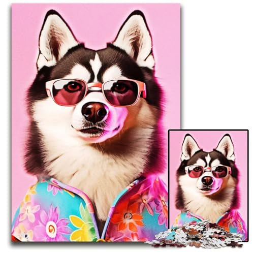 1000teiliges Puzzle im Hundestil für Erwachsene anspruchsvolles Denkspiel für Teenager Spaß für den Familienspielabend 1000 Teile (75 x 50 cm) von CXUOSADIP