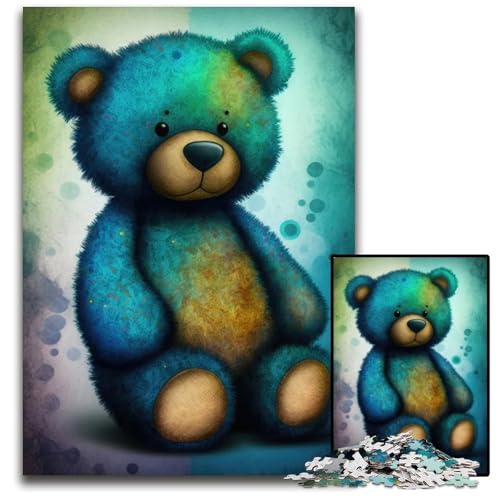 1000teiliges Puzzle im TeddybärStil für Erwachsene Anspruchsvolles Denkspiel für Teenager Spaß für den Familienspieleabend 1000 Teile (75 x 50 cm) von CXUOSADIP