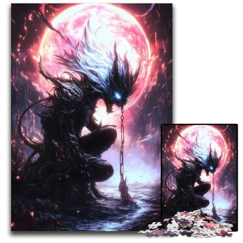 1000teiliges PuzzleGeschenk Dämonische Welt Puzzles für Erwachsene Denkspiel für Teenager Familieninteraktion 1000 Teile (38 x 26 cm) von CXUOSADIP