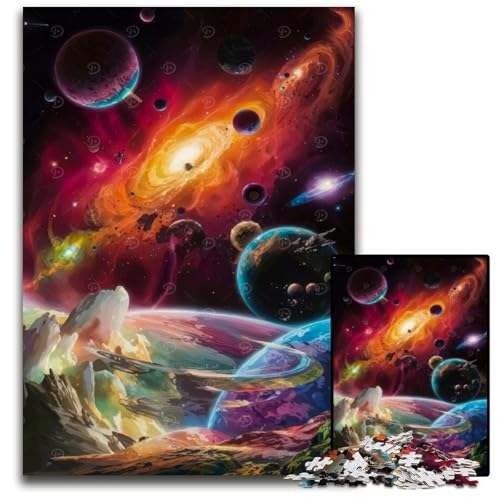 1000teiliges PuzzleGeschenk Galactic Anime Odyssey anspruchsvolle Puzzles ideal für Liebhaber perfektes Weihnachts Neujahrs und Valentinstagsgeschenk 1000 Teile (75 x 50 cm) von CXUOSADIP