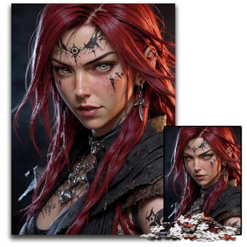 1000teiliges PuzzleGeschenk weibliche AnimeCharaktere Puzzles für Erwachsene Denkspiel für Teenager Familieninteraktion 1000 Teile (38 x 26 cm) von CXUOSADIP