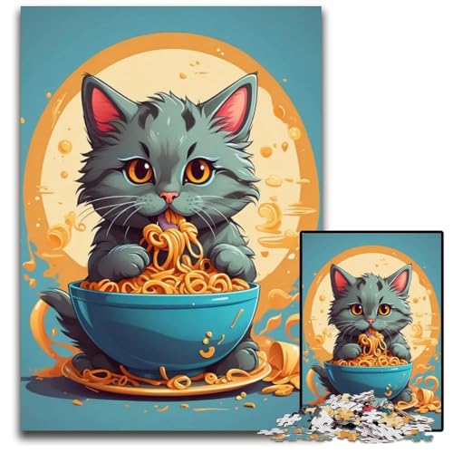 A Cats Delight 1000teiliges Puzzle schwierige Puzzles für Erwachsene Weihnachten Halloween Ostern Neujahr 1000 Teile (38 x 26 cm) von CXUOSADIP