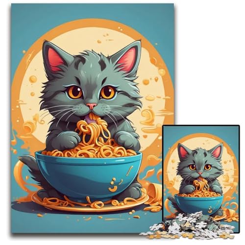 A Cats Delight Puzzle 1000 Teile für Erwachsene Puzzles Spiel für Erwachsene Geschenk Familieninteraktives Spiel Gehirnherausforderung Geschenk 1000 PCS (75x50cm) von CXUOSADIP