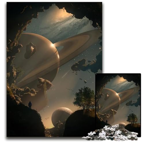 A New World 1000teiliges Puzzle schwierige Puzzles für Erwachsene Weihnachten Halloween Ostern Neujahr 1000 Teile (75 x 50 cm) von CXUOSADIP