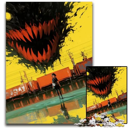 Abnormal Coreb Puzzle 1000 Teile für Erwachsene Puzzles Spiel für Erwachsene Geschenk Familieninteraktives Spiel Gehirnherausforderung Geschenk 1000 PCS (75x50cm) von CXUOSADIP