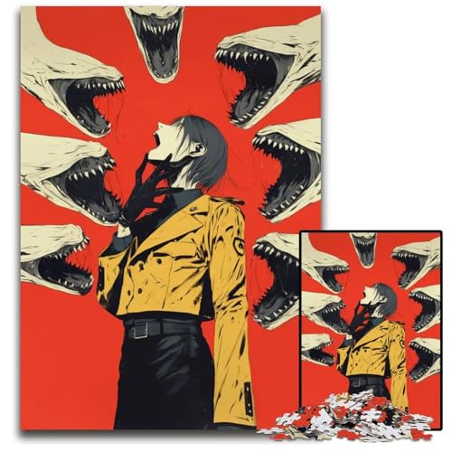 Abnormal Coreb Puzzles für Erwachsene 1000 Teile Holzpuzzles für Erwachsene interaktives Familienspiel Familienaktivitätsspiel 1000 Teile (38 x 26 cm) von CXUOSADIP