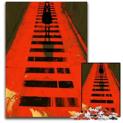 Abnormal Coreb Puzzleteil Holzpuzzle Spiel für Erwachsene Geschenk interaktives Familienspiel GehirnHerausforderung 1000 Teile (38 x 26 cm) von CXUOSADIP