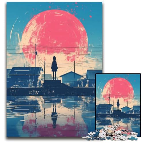 Abnormales KernstückPuzzle Holzpuzzle Spiel für Erwachsene Geschenk interaktives Familienspiel GehirnHerausforderung Geschenk 1000 Teile (38 x 26 cm) von CXUOSADIP