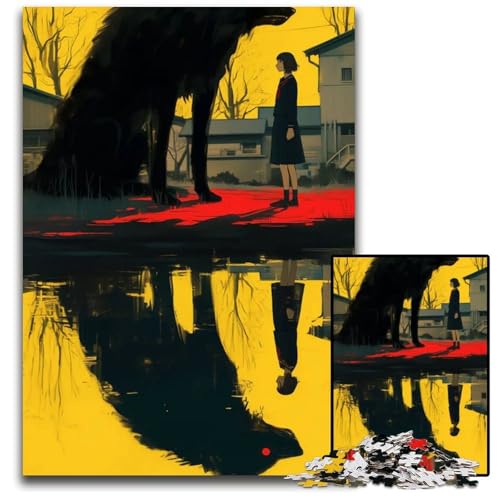 Abnormales KernstückPuzzle Holzpuzzle Spiel für Erwachsene Geschenk interaktives Familienspiel GehirnHerausforderung Geschenk 1000 Teile (75 x 50 cm) von CXUOSADIP