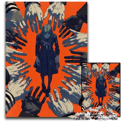 Abnormales KernstückPuzzle Holzpuzzle Spiel für Erwachsene Geschenk interaktives Familienspiel GehirnHerausforderung Geschenk 1000 Teile (75 x 50 cm) von CXUOSADIP