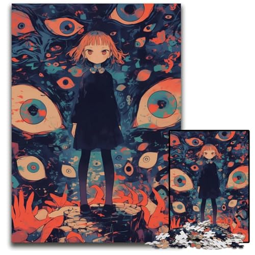 Abnormales KernstückPuzzle Holzpuzzle Spiel für Erwachsene Geschenk interaktives Familienspiel GehirnHerausforderung Geschenk 1000 Teile (75 x 50 cm) von CXUOSADIP