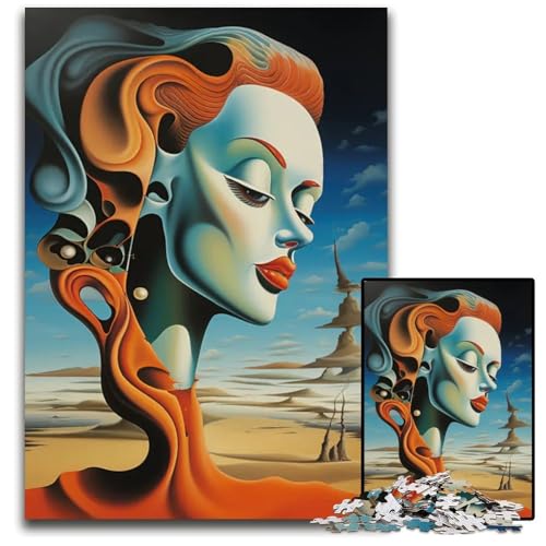 Abstrakte Femme Fantasia Puzzles für Erwachsene 1000 Puzzles Interaktives Familienspiel GehirnHerausforderung Lernspielzeug 1000 Teile (75 x 50 cm) von CXUOSADIP