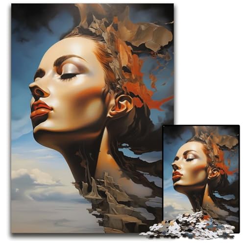Abstrakte Femme Fatales 1000teilige Puzzles für Erwachsene Puzzles Denksportaufgabe Spiel für Erwachsene interaktive Familienaktivität 1000 Teile (38 x 26 cm) von CXUOSADIP