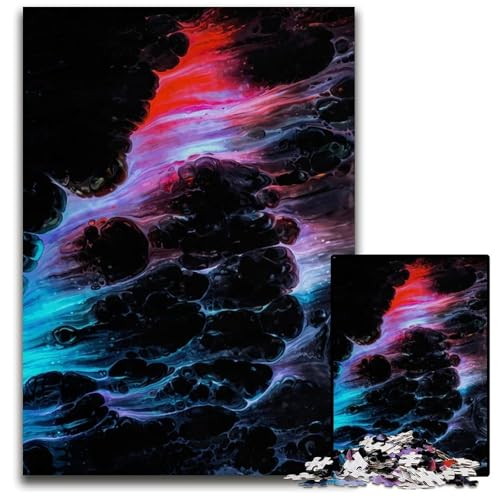 Abstraktes PCPuzzle für Erwachsene Holzpuzzle für Erwachsene anspruchsvolles DIYDenkspiel für Teenager 1000 Teile (75 x 50 cm) von CXUOSADIP