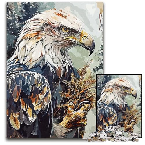 AdlerAbstraktpuzzles für 1000 Teile aus Holz anspruchsvolles Denkspiel für Teenager Spaß am Familienspielabend 1000 Teile (75 x 50 cm) von CXUOSADIP