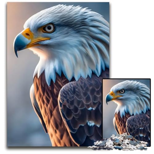 AdlerSonnenaufgangAtmosphäre Puzzles für 1000 Teile Holzpuzzle anspruchsvolles Denkspiel für Teenager Spaß am Familienspielabend 1000 Teile (75 x 50 cm) von CXUOSADIP