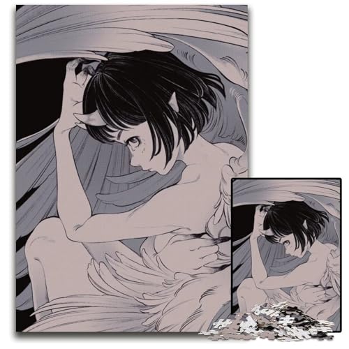 Angelic Puzzles 1000 Teile für Erwachsene Unmögliche Puzzles für Erwachsene Anspruchsvolles Denkspiel für Teenager Spaß am Familienspieleabend 1000 Teile (75 x 50 cm) von CXUOSADIP