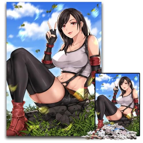 AnimePuzzle mit vollem Hintergrund 1000 Teile Holzpuzzle für Erwachsene anspruchsvolle Denksportaufgabe Familienaktivität Heimdekoration 1000 Teile (75 x 50 cm) von CXUOSADIP