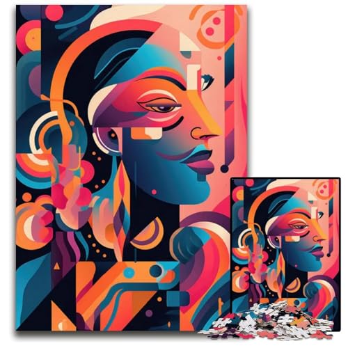 Anmutiges und Elegantes 1000teiliges Puzzle anspruchsvolles Rätsel Denksportspiel für Teenager 1000 Teile (38 x 26 cm) von CXUOSADIP