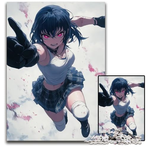 Battle Angel Unleashed Puzzle für Erwachsene 1000 Teile Puzzle für Erwachsene perfekt für Teenager Heimdekoration 1000 Teile (75 x 50 cm) von CXUOSADIP