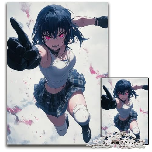 Battle Angel Unleashed Puzzles 1000 Teile für Erwachsene Unmögliche Puzzles für Erwachsene Anspruchsvolles Denkspiel für Teenager Spaß am Familienspieleabend 1000 Teile (38 x 26 cm) von CXUOSADIP