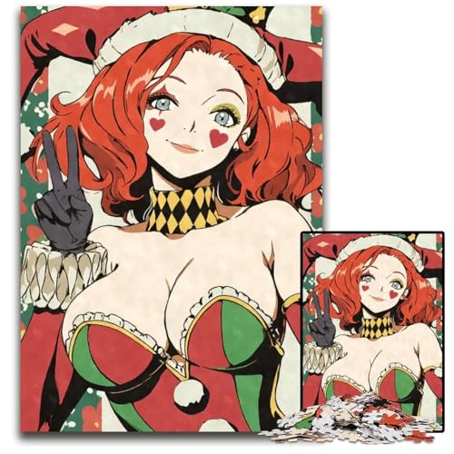 Clussy Jester Clown Girl Puzzle 1000 Teile für Erwachsene anspruchsvolle Puzzles interaktives Familienspiel DIYHeimdekoration GehirnHerausforderung Geschenk 1000 Teile (75 x 50 cm) von CXUOSADIP
