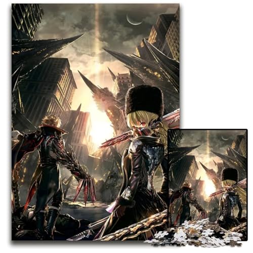 Code Vein Game Jigsaws 1000 Teile für Erwachsene Holzpuzzle perfekt für Familienspaß Partyspiele Geburtstagspartygeschenke 1000 Teile (75 x 50 cm) von CXUOSADIP