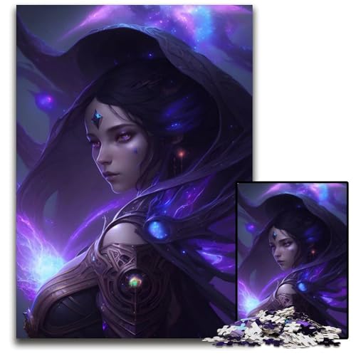 Cosmic Sorceress 1000teiliges Puzzle für Erwachsene anspruchsvolles Denkspiel für Teenager Spaß für den Familienspielabend 1000 Teile (75 x 50 cm) von CXUOSADIP