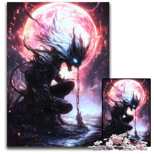 Dämonische Welt Puzzleteile anspruchsvolle Rätsel Denksportaufgabe interaktives Familienspiel geeignet für Kinder ab 14 Jahren 1000 Teile (75 x 50 cm) von CXUOSADIP