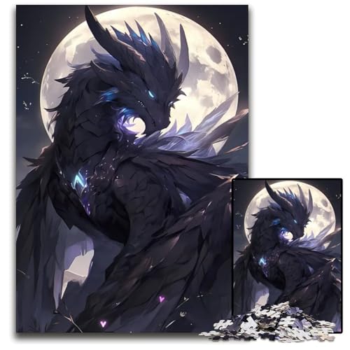 Danger of Dragons AnimePuzzle 1000 Teile Puzzle pädagogisches Denkspiel künstlerische Heim und Bürodekoration ab 14 Jahren 1000 Teile (75 x 50 cm) von CXUOSADIP