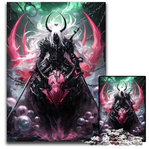 Dark Knight on Beast Puzzles 1000 Teile für Erwachsene Unmögliche Puzzles für Erwachsene Anspruchsvolles Denkspiel für Teenager Spaß am Familienspieleabend 1000 Teile (75 x 50 cm) von CXUOSADIP