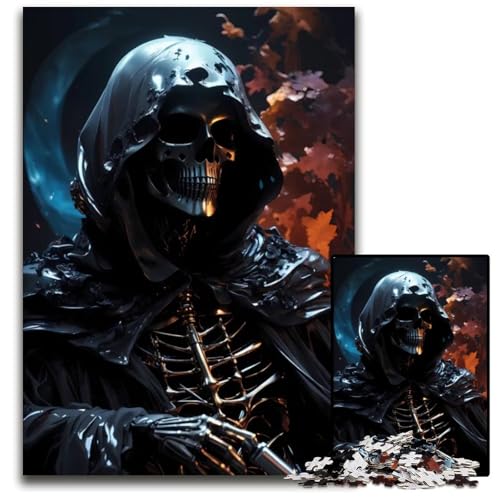 DeathJigsaw Puzzle 1000 Teile anspruchsvolle Puzzles interaktives Familienspiel GehirnHerausforderung Lernspielzeug 1000 Teile (38 x 26 cm) von CXUOSADIP